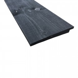 Douglas Zweeds rabat zwart - fijnbezaagd 1,2/2,6 x 17,5 cm