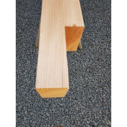 Douglas hout paal fijnbezaagd 15 x 15 cm voor tuinhuis of overkapping