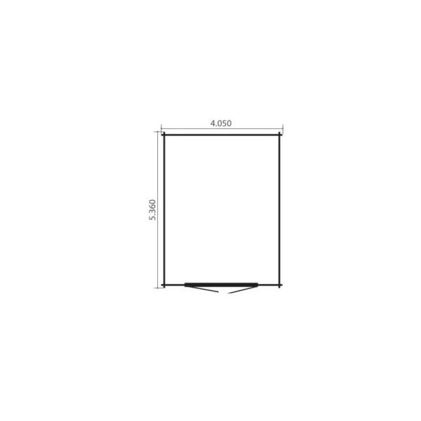 Garage Tirza Plus 405 x 536 cm - Afbeelding 2