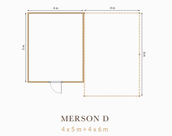 Carport met berging Merson D - Afbeelding 2