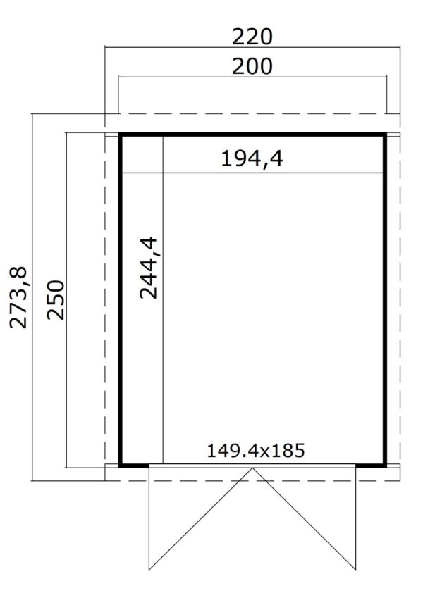 Berging Kibo 2 - 200 x 250 cm - Afbeelding 8