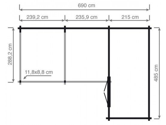 Cosmos Martina 709 x 307,2 / 504 cm - Afbeelding 3