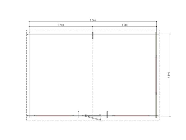 Tuinkamer Gimson 700 x 450 cm - Afbeelding 2
