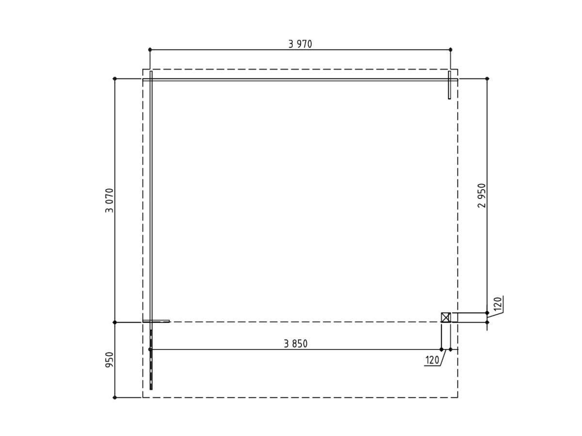 Kapschuur Dena Plus 416 x 326 cm - Afbeelding 3