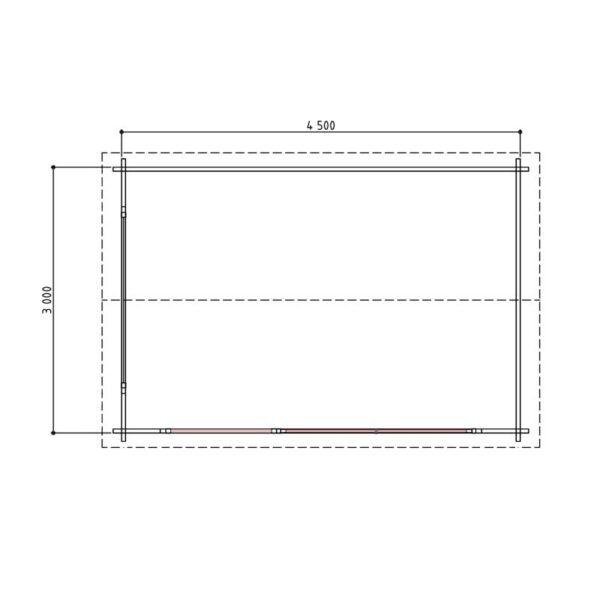 Tuinkantoor Bec 450 x 300 cm - Afbeelding 2