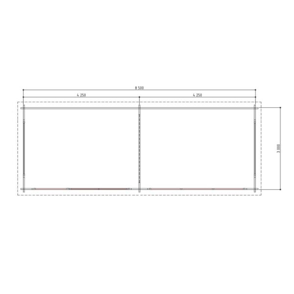 Tuinkantoor Trabendo 850 x 300 cm - Afbeelding 3