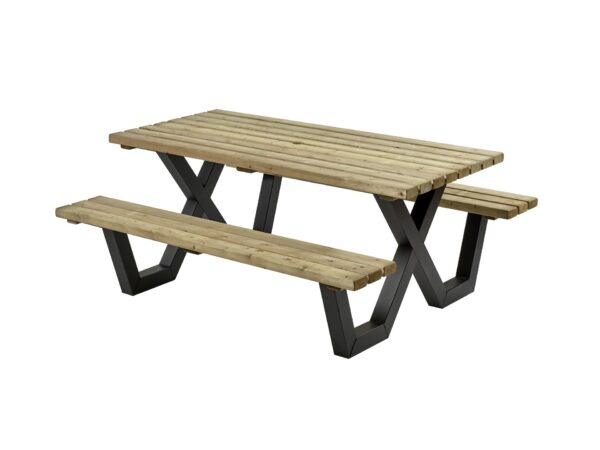 Picknicktafel metalen frame 200 cm