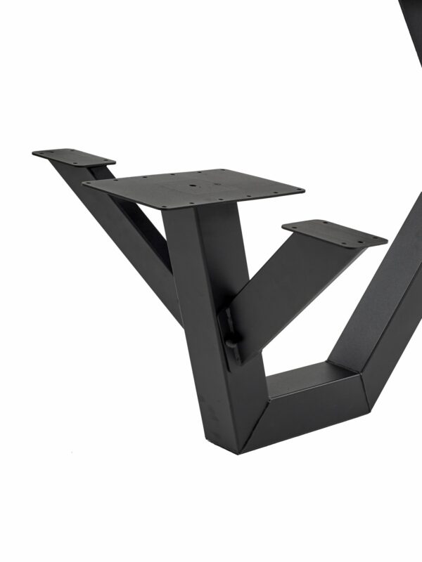 Picknicktafel hardhout met metalen frame - open instap - Afbeelding 3