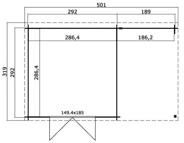 Tuinhuis Tampa 481 x 292 cm - Afbeelding 6