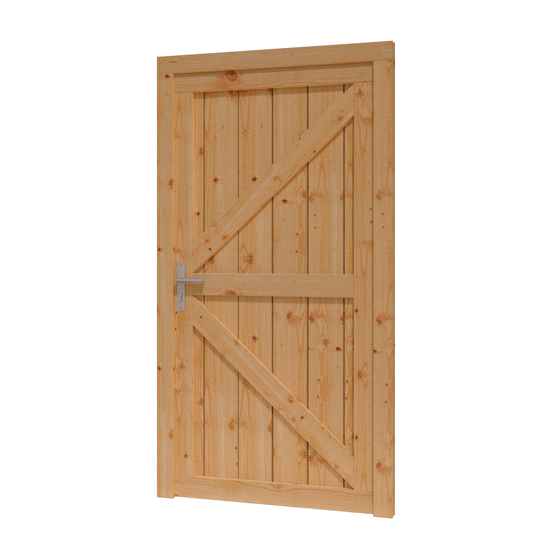 Enkele opgeklampte deur blind 93 x 195 cm - Afbeelding 2