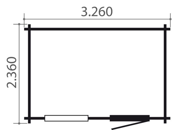 Blokhut Cappa Plus 326 x 236 cm - Afbeelding 2