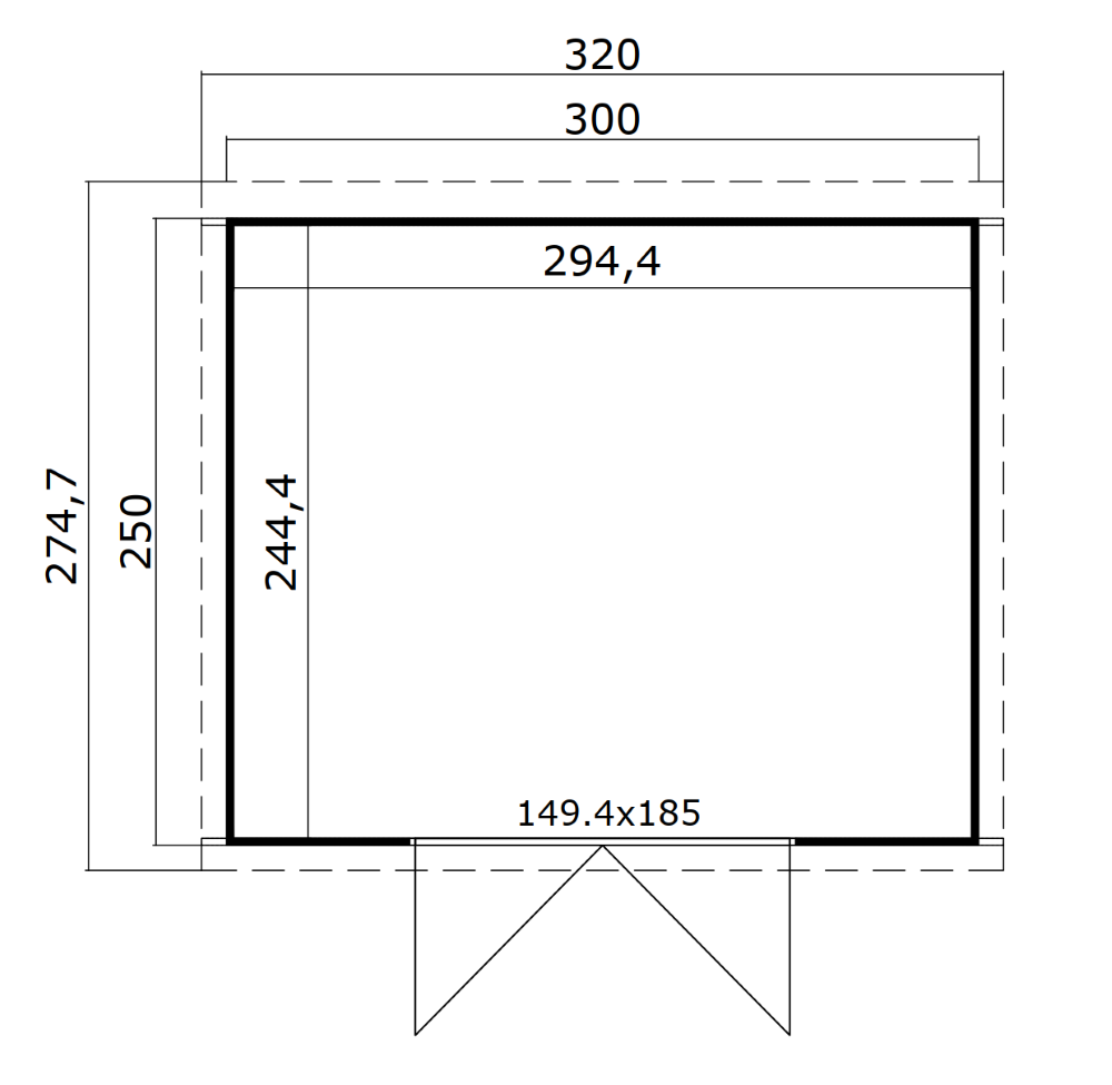 Berging Lotta 300 x 250 cm - Afbeelding 8