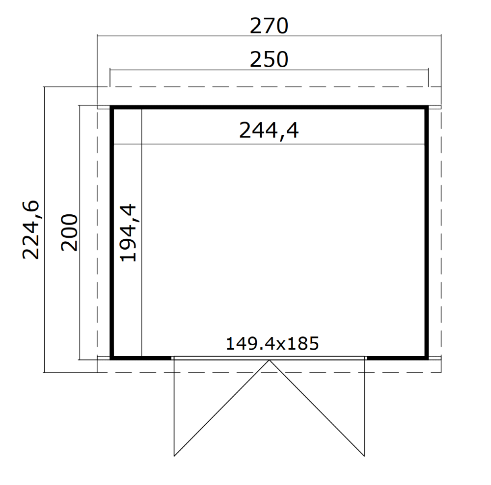 Berging Mila 250 x 200 cm - Afbeelding 8