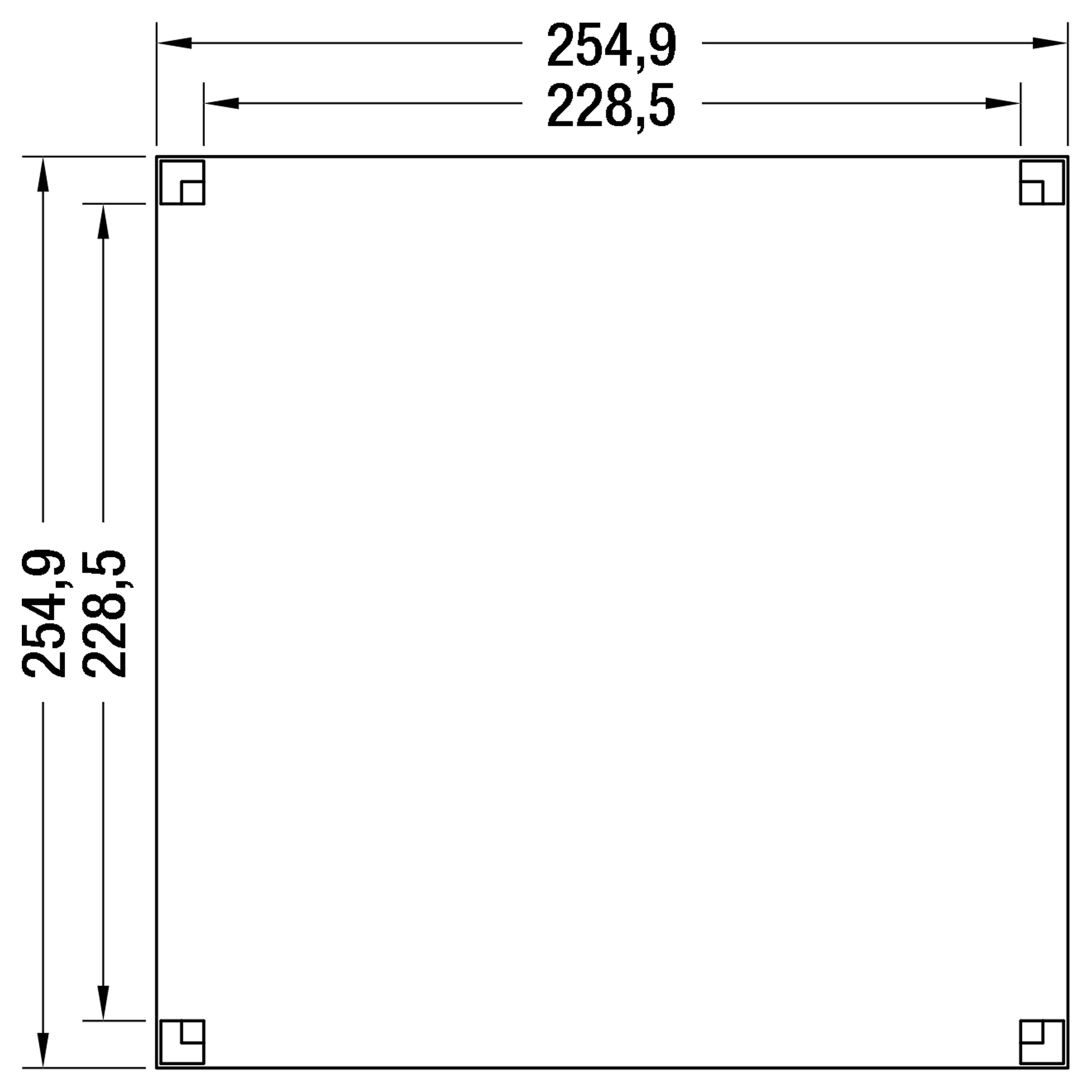 Douglas overkapping 250 x 250 cm - Afbeelding 2