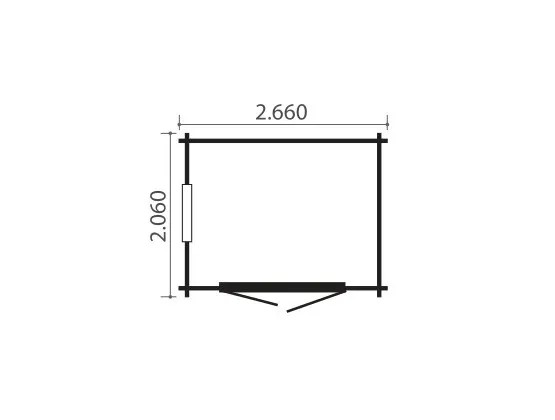 Blokhut Quinta Plus 266 x 206 cm - Afbeelding 2