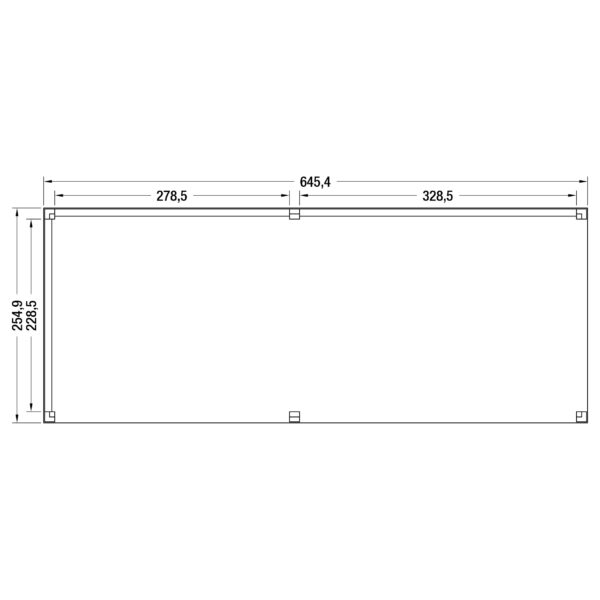 Douglas overkapping Z-ZR 650 x 250 cm - Afbeelding 2