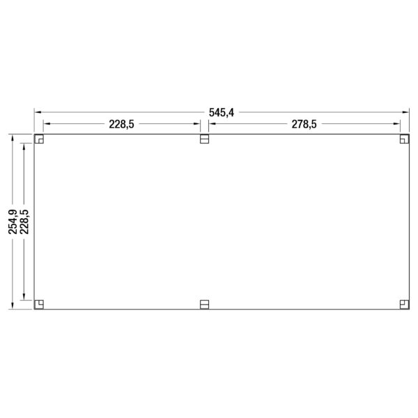 Douglas A-Sym/2 overkapping 550 x 250 cm - Afbeelding 2