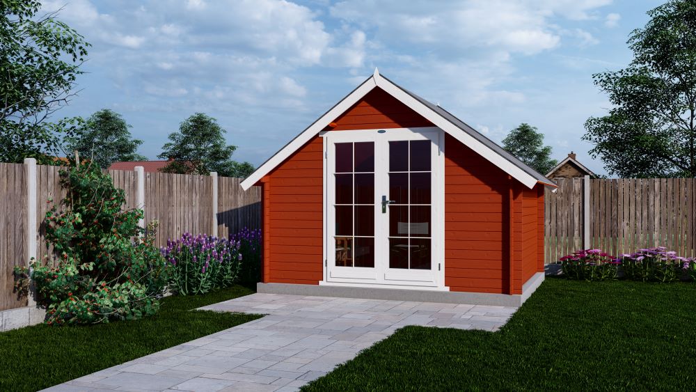 Blokhut interflex3530K gecoat_tuinartikelenoutlet.nl